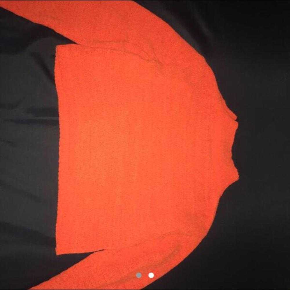 Bright orange neon croptop